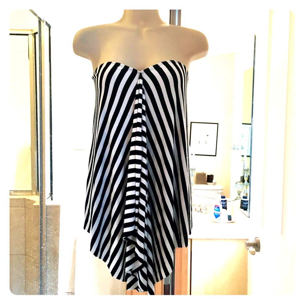 Trina Turk Striped Tube Top or Skirt Med